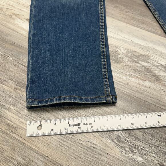 Levis 511 Dark Wash Faded Blue Mens 32x28 Slim Fit Stretch Denim Jeans Red Tab - Picture 11 of 11